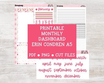 Printable Dashboard A5 Kit | KIT 118 | Erin Condren