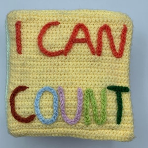 CROCHET PATTERN Educational book for toddlers "I can count" (Englishh)