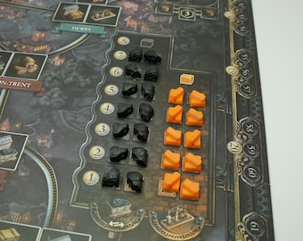 Brass Birmingham resource set (coal and brass token)