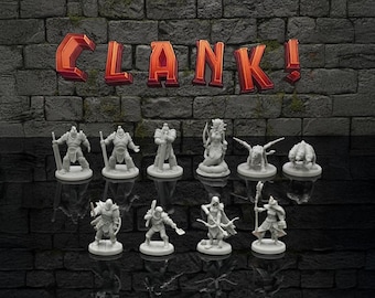 Unofficial Clank! Catacombs – Miniature Set (Heroes & Monsters)