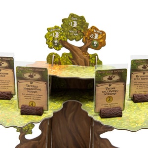 Unofficial Everdell, stand, holders for cards on tree. 4pcs
