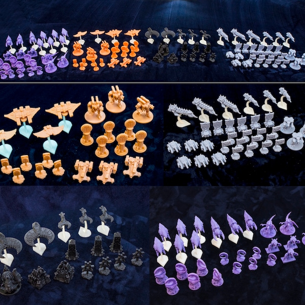 Forbidden Stars Galaxy in Flames Expansion models, miniatures