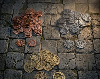 Clank Heavy Metal Adventure Coins – Premium Set for Clank!, Clank! Catacombs & Dungeon Crawlers