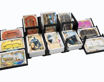 Ticket to Ride Rails and Sails und USA, Europa, 1 Farbe, Modular – Organizer für Karten mit Hüllen.