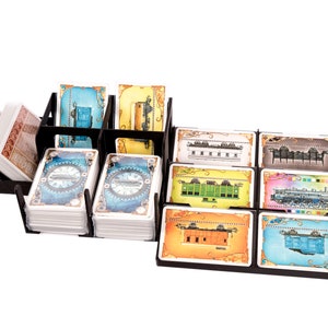 Ticket to ride around the world - organizer for sleeved cards.