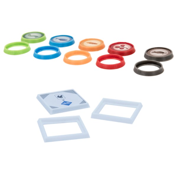 Protectores de goma de envergadura para fichas de comida y gol