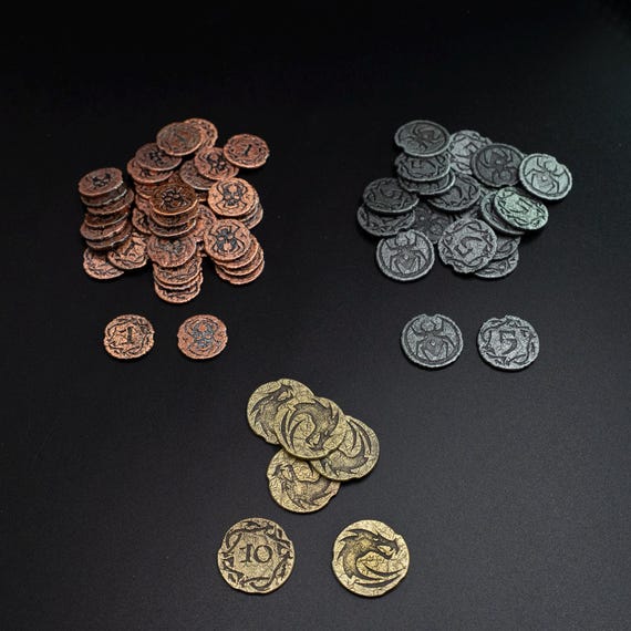 Tyrants of the Underdark Victory Coins – Premium Metal VP Set for Tyrants of the Underdark & RPGs