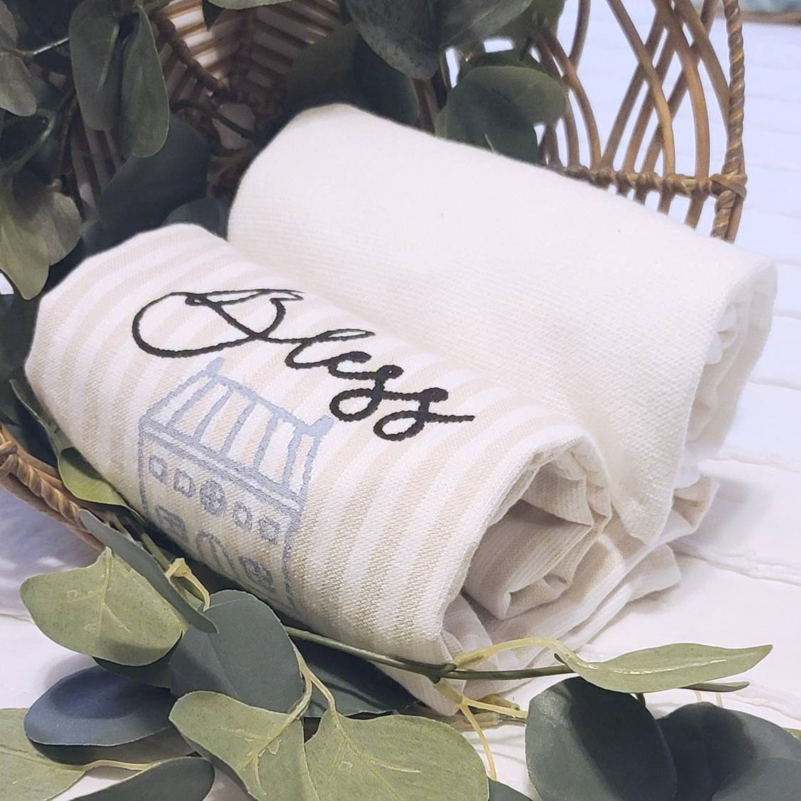 Farmhouse Kitchen Towels Bless This Home Kitchen Towels Etsy