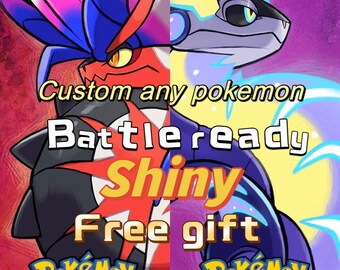 Custom Any pokemon buy 1 get 1 Free Shiny 6IV ability patch Japanese Any NATURES + ITEMS Pokemon Scarlet & Violet Available