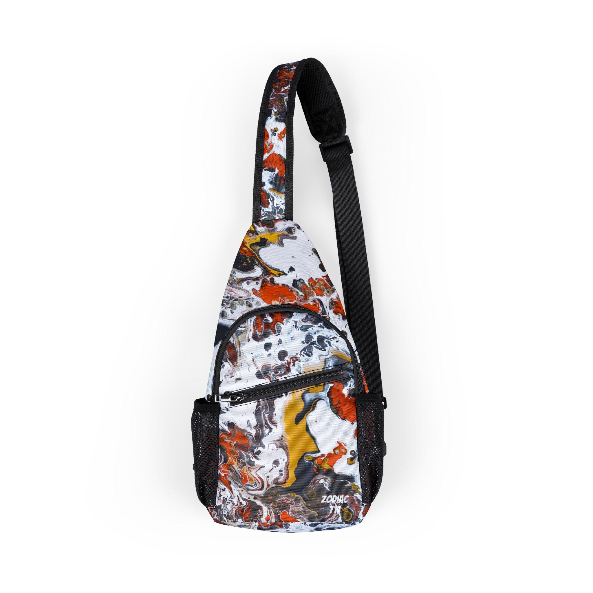 Zodiac 717, Artistic Chest Bag - Trendy Mini Backpack for