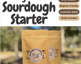 Dehydrated Sourdough Starter – Organic Bread Culture - 140 years old | Beginner-Friendly | Guide Included– Info guide + recipe – Easy