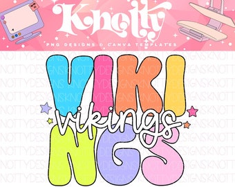 Retro Pop Colorful Mascot-Viking PNG