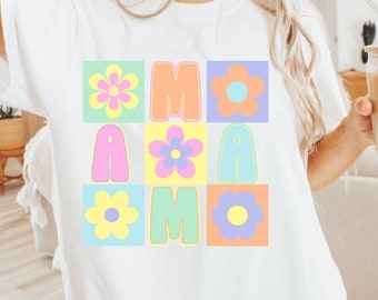 Groovy Flower Mom Digital File -  Shirt PNG