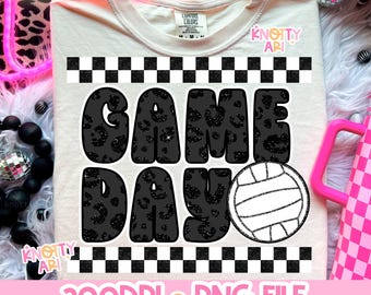 Retro Mom-Gameday VOLLEYBALL -  Shirt PNG- Cute Volleyball mom - Ready to print - Dtf File - Volleyball shirt design