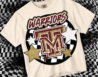 Retro Pop Mascot-Warrior PNG - School Spirit