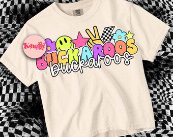 Cute Preppy Sticker Colorful - PNG File - BUCKAROOS