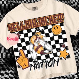 Cute Preppy - PNG File - YELLOWJACKETS - Mascots  Gold Maroon