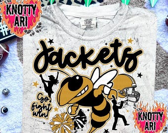 Cute Preppy Collage JACKETS- PNG File - JACKETS - Mascots - Cute School Spirit Design