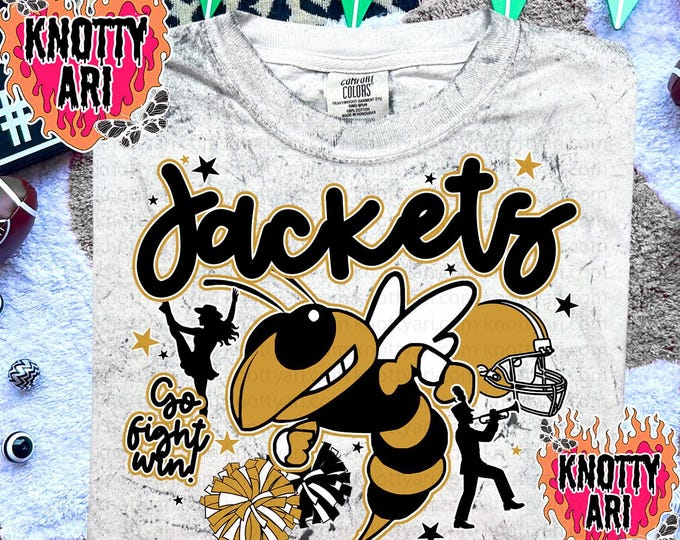 Featured listing image: Cute Preppy Collage JACKETS- PNG File - JACKETS - Mascots - Cute School Spirit Design