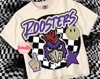 Retro Pop - Mascot-Roosters PNG - School Spirit