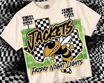 Cute Preppy Friday Night Lights- PNG File - JACKETS - Mascots