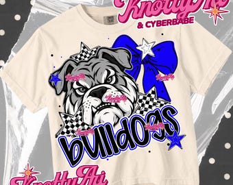 Mascot-Bulldogs PNG - School Spirit - Royal Blue Black