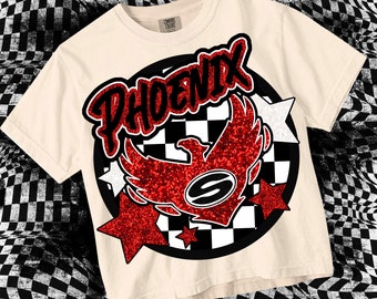 Retro Mascot -Phoenix PNG - School Spirit