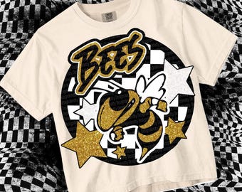 Cute Preppy Glitter- PNG File - BEES - Mascots