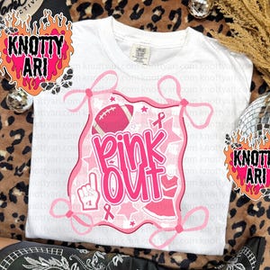 Cute Pink Coquette Preppy-  Mascot-PINK OUT  PNG - School Spirit - Breast cancer awareness, pink out, pink pep rally, pink png,