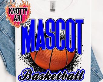 Basketball Team Design, Basketball Mascot PNG, Sublimation Custom Basket Playoffs Design, Basketball DTF, Basketball png