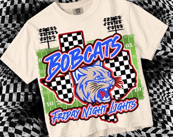 Retro Pop Friday Night Lights - Bobcats PNG - School Spirit