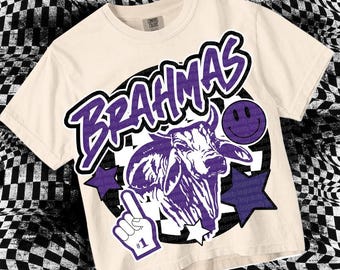 Cute Preppy Glitter- PNG File - BRAHMA - Mascots - Purple