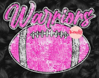 Pink Disco Preppy Mascot-Warriors PNG