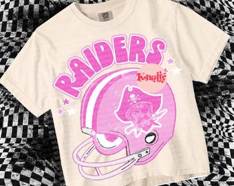 Cute Pink Preppy Mascot-RAIDERS PNG - School Spirit