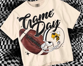 Retro Vintage Football YELLOWJACKETS GAMEDAY Design PNG File