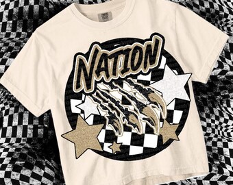 Retro Glitter -  Mascot-Nation PNG - School Spirit