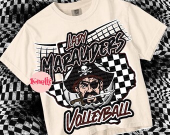 Retro Volleyball SINTON Marauders -Mascot- PNG - School Spirit