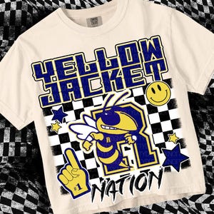 Cute Preppy - PNG File - YELLOWJACKETS - Mascots