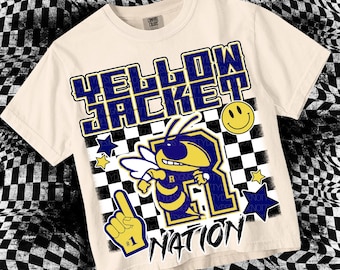 Cute Preppy - PNG File - YELLOWJACKETS - Mascots