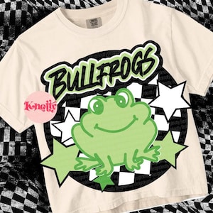 Retro Pop -  Mascot-Frogs SVG & PNG - School Spirit - Green White
