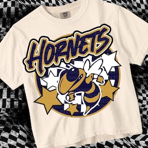 Retro Pop -  Mascot-Hornets SVG & PNG - School Spirit
