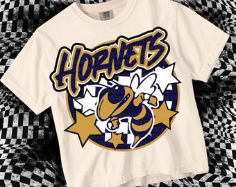 Retro Pop -  Mascot-Hornets SVG & PNG - School Spirit