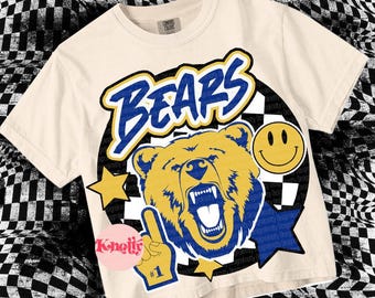 Retro Pop - Mascot-BEARS PNG - School Spirit