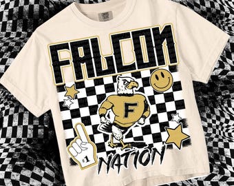 Cute Preppy Glitter- PNG File - FALCON NATION - Mascots