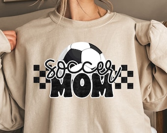 Retro Mom- SOCCER MAMA-  Shirt PNG