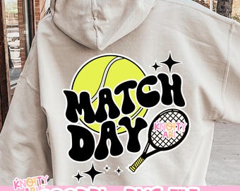 Retro Cute TENNIS Design-PNG Design - Match Day - Tennis shirt design - Tennis Mom - Tennis PNG Ready to print - Perfect for print