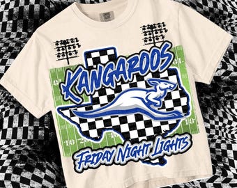 Cute Preppy Friday Night Lights- PNG File - KANGAROOS - Mascots