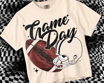 Retro Vintage Football GAMEDAY Design PNG File