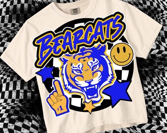 Retro Pop - Mascot-BEARCATS PNG - School Spirit