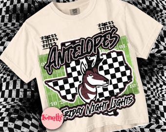 Friday Night Lights- PNG File - Antelope - Mascots-Maroon